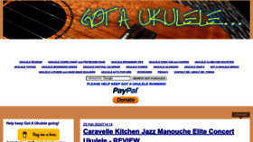 What Gotaukulele.com website looks like in 2024 