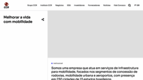 What Grupoccr.com.br website looks like in 2024 