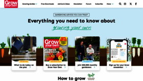 What Growfruitandveg.co.uk website looks like in 2024 