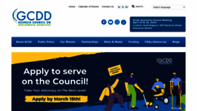 What Gcdd.org website looks like in 2024 