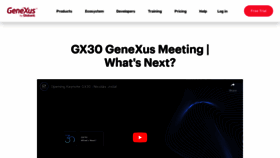 What Genexus.com website looks like in 2024 