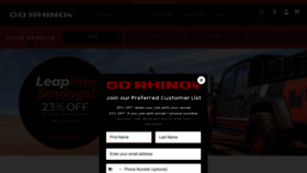 What Gorhino.com website looks like in 2024 
