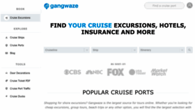 What Gangwaze.com website looks like in 2024 