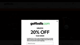 What Golfballs.com website looks like in 2024 