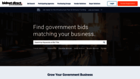 What Governmentbids.com website looks like in 2024 