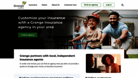 What Grangeinsurance.com website looks like in 2024 
