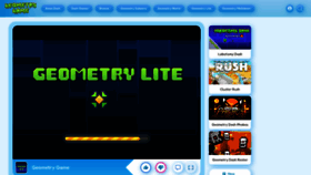 What Geometry-dash.io website looked like in 2024 (1 year ago)