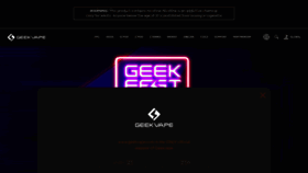 What Geekvape.com website looks like in 2024 