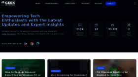 What Geekdashboard.com website looks like in 2024 