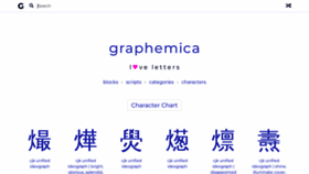 What Graphemica.com website looks like in 2024 