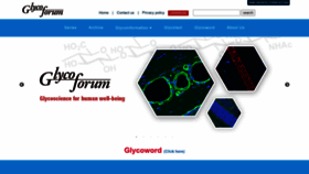 What Glycoforum.gr.jp website looks like in 2024 