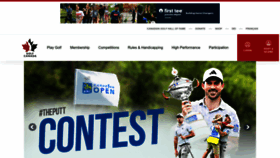 What Golfcanada.ca website looks like in 2024 