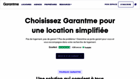 What Garantme.fr website looks like in 2024 