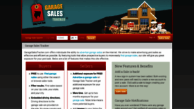 What Garagesalestracker.com website looks like in 2024 