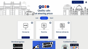 What Gozocabs.com website looks like in 2024 