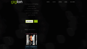 What Giglon.com website looks like in 2024 
