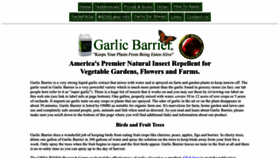 What Garlicbarrier.com website looks like in 2024 