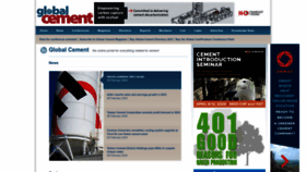 What Globalcement.com website looks like in 2024 