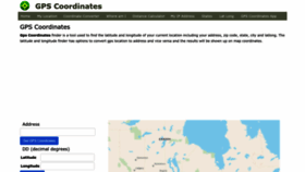 What Gps-coordinates.org website looks like in 2024 