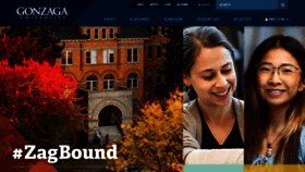 What Gonzaga.edu website looked like in 2024 (1 year ago)