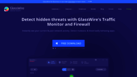 What Glasswire.com website looks like in 2024 