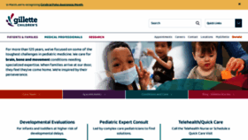 What Gillettechildrens.org website looked like in 2024 (1 year ago)
