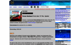 What Gamefront.de website looks like in 2024 