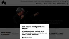 What Gentfestival.be website looks like in 2024 