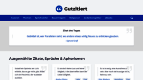 What Gutzitiert.de website looks like in 2024 