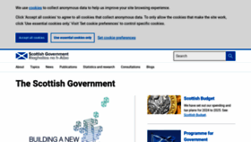 What Gov.scot website looks like in 2024 