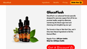 What Glucoflushbuynow.us website looks like in 2024 