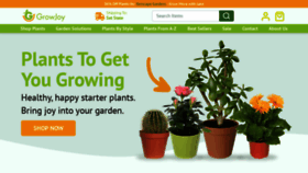 What Growjoy.com website looks like in 2024 