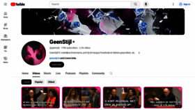 What Geenstijl.tv website looks like in 2024 