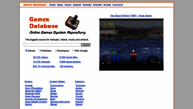 What Gamesdatabase.org website looks like in 2024 