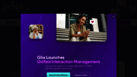 What Glia.com website looks like in 2024 