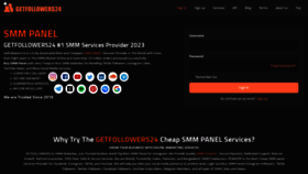 What Getfollowers24.com website looks like in 2024 
