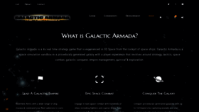 What Galacticarmada.com website looks like in 2024 