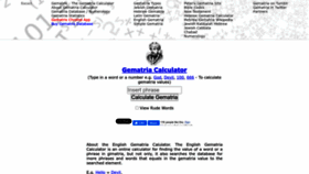 What Gematrix.org website looks like in 2024 