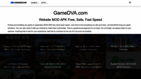 What Gamedva.com website looks like in 2024 