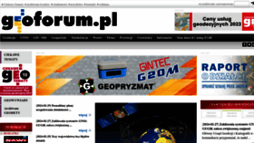 What Geoforum.pl website looked like in 2024 (1 year ago)