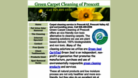 What Greencarpetcleaningprescott.com website looks like in 2024 