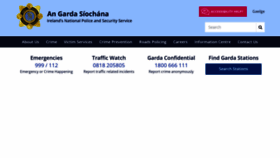 What Garda.ie website looks like in 2024 