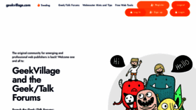 What Geekvillage.com website looks like in 2024 