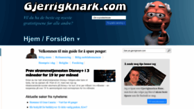 What Gjerrigknark.com website looks like in 2024 