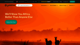 What Go2africa.com website looks like in 2024 