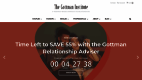 What Gottman.com website looks like in 2024 