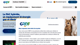 What Grdf.fr website looks like in 2024 