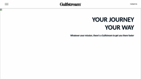 What Gulfstream.com website looks like in 2024 