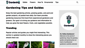 What Gardening.org website looks like in 2024 