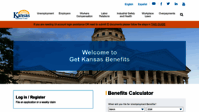 What Getkansasbenefits.gov website looked like in 2024 (1 year ago)